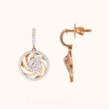 18 KT Diamond Earrings